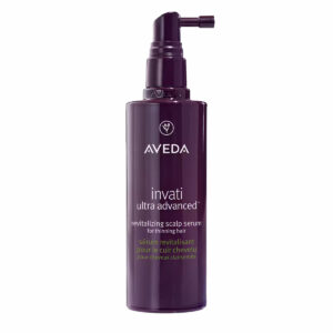 Invati Advanced Scalp Revitalizer for thinning hair, in a purple pump bottle, 150ml. - SAAB Salon Spa | Ottawa On, Canada