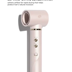 The T3 Aire360 is a beige hair dryer with handle controls, designed for fast drying while preserving natural moisture. - SAAB Salon Spa | Ottawa On, Canada