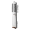 The T3 AIREBRUSH ROUND is a white and rose gold electric round brush hair styler with bristles, displayed upright on a white background. - SAAB Salon Spa | Ottawa On, Canada