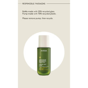 Advanced Botanical Kinetics Plumping Milky Lotion: bottle made with 20% recycled glass, pump with 70% recycled plastic. Remove pump before recycling. - SAAB Salon Spa | Ottawa On, Canada