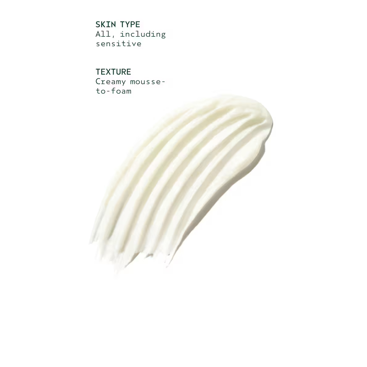 Advanced Botanical Kinetics Revitalizing Essence Lotion shown as a white, creamy mousse-to-foam swatch; suitable for all skin types, including sensitive skin. - SAAB Salon Spa | Ottawa On, Canada