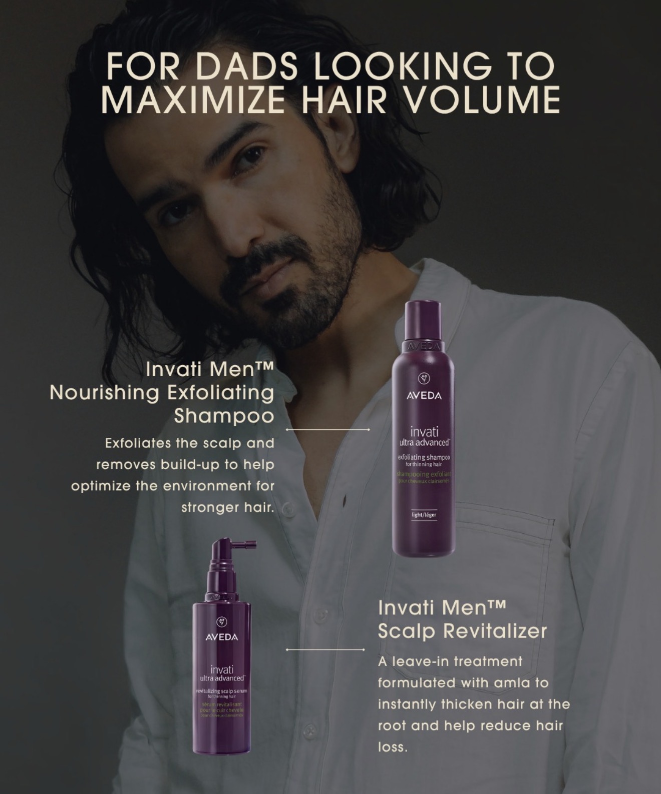DAD LOOKING TO MAXIMIZE HAIR VOLUME