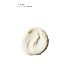 A dollop of Beautifying Hand Relief Moisturizing Hand Creme appearing as thick white cream with a swirling, rich texture. - SAAB Salon Spa | Ottawa On, Canada